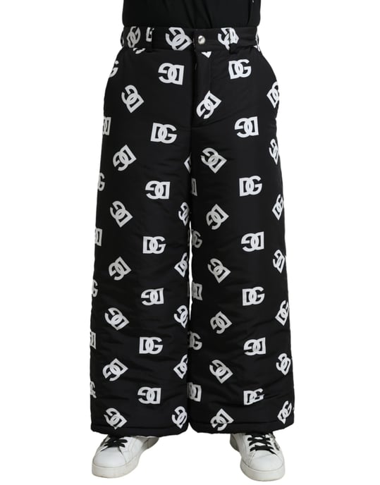 Wideleg Quilted Pants Dg Logo Print - Image 1