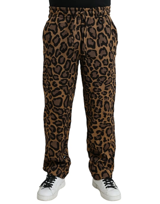 Leopard Print Casual Pants - Image 1