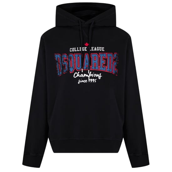 Dsquared2 College League Logo Cool Fit Zwarte Hoodie - Image 1