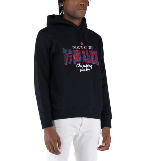 Dsquared2 College League Logo Cool Fit Zwarte Hoodie - Image 3