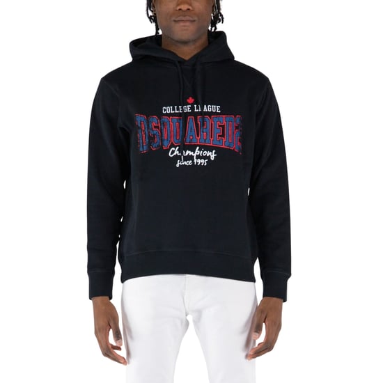 Dsquared2 College League Logo Cool Fit Zwarte Hoodie - Image 4