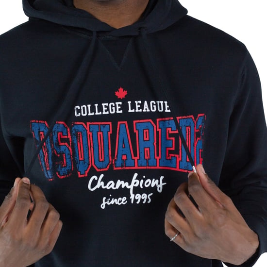 Dsquared2 College League Logo Cool Fit Zwarte Hoodie - Image 5