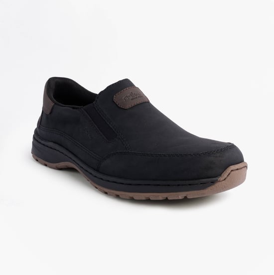 Rieker 03365-00 Mens Moccasins Slip-on Shoes Black - Image 4