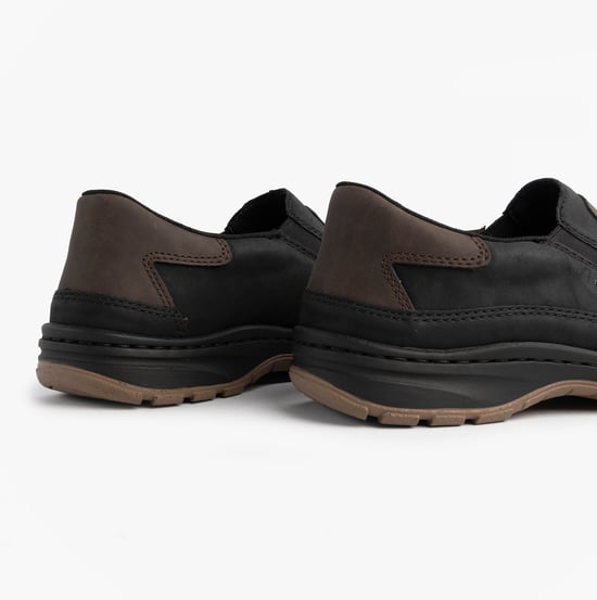 Rieker 03365-00 Mens Moccasins Slip-on Shoes Black - Image 5