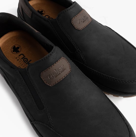 Rieker 03365-00 Mens Moccasins Slip-on Shoes Black - Image 6