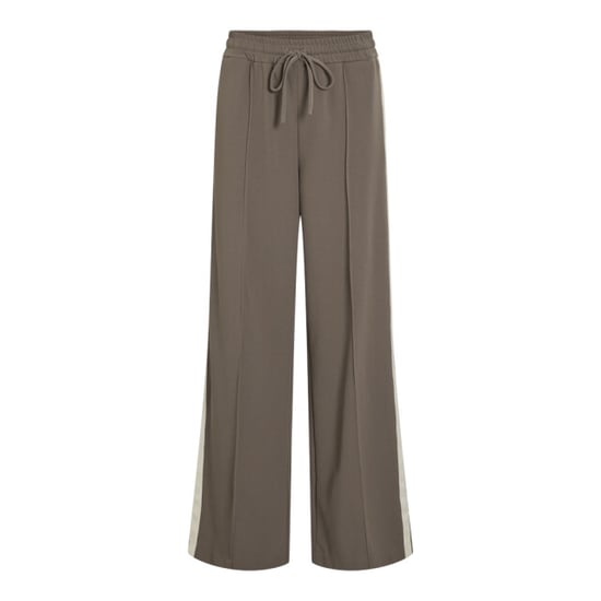 Vila Viclua hw wide track pants taupe - Image 1