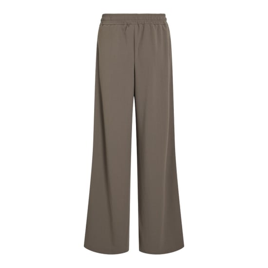 Vila Viclua hw wide track pants taupe - Image 4