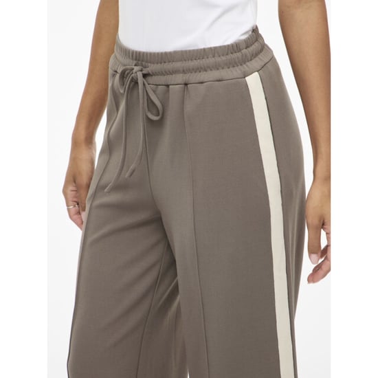 Vila Viclua hw wide track pants taupe - Image 5