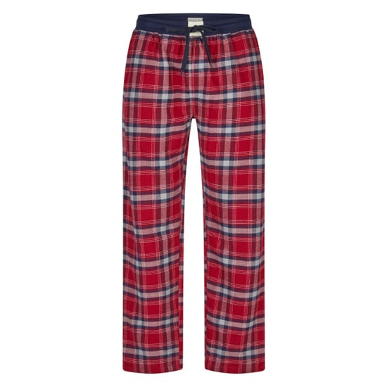 Phil & Co Lange heren pyjama set met flanellen pyjamabroek rood/blauw - Image 5