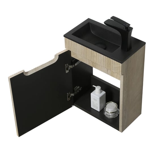 Badplaats Toiletmeubel thermis 40 x 22 cm licht fonteinmeubel met - Image 6