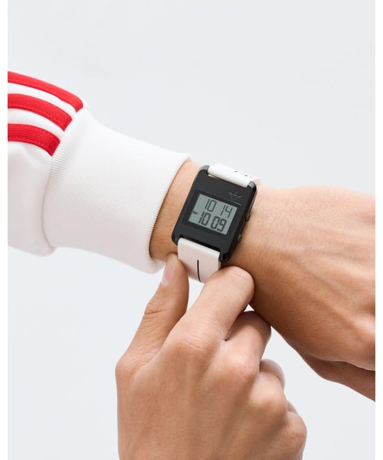 Adidas Originals Retro Pop Drie Unisex Witte Horloge AOST25536 - Image 4