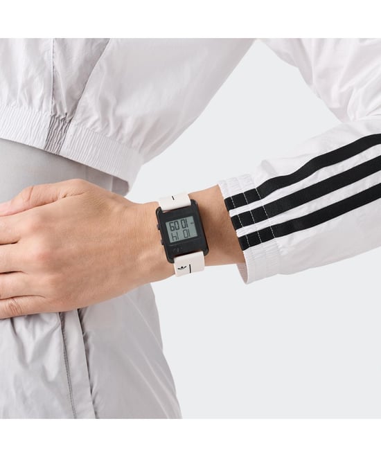 Adidas Originals Retro Pop Drie Unisex Witte Horloge AOST25536 - Image 5