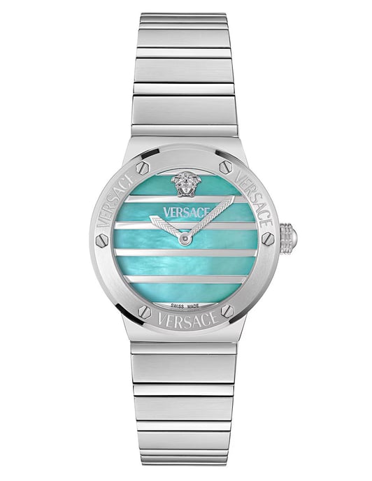 Versace Greca Logo Pearl Dames Horloge Zilverkleurig VE0S00225 - Image 1