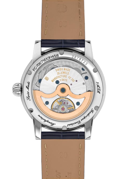 Frédérique Constant Classic Date Manufacture Men's Blue Watch FC-706S3H6 - Image 2