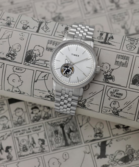 Timex Peanuts Marlin Heren Horloge Zilverkleurig TW2Y45000 - Image 5