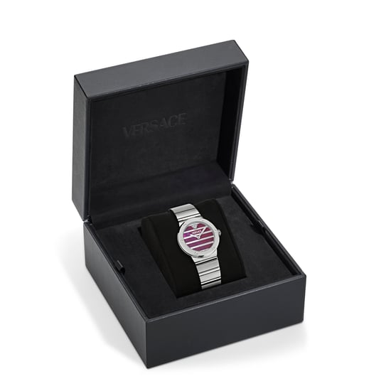 Versace Greca Logo Pearl Dames Horloge Zilverkleurig VE0S00125 - Image 4