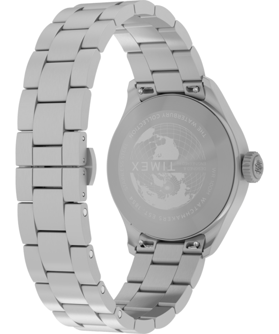 Timex Waterbury Ace Heren Horloge Zilverkleurig TW2Y18800 - Image 3