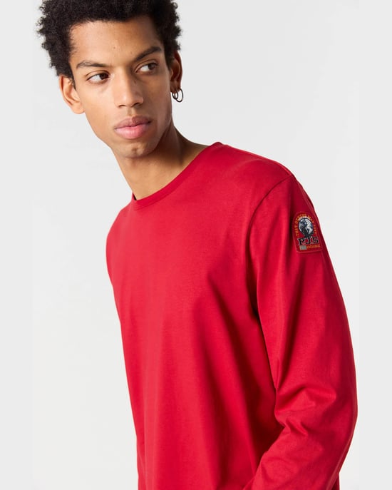 Kip Long Sleeve T-Shirt in Red - Image 2
