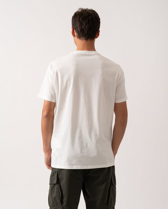 Regular Fit T-Shirt in Ivory - Image 2
