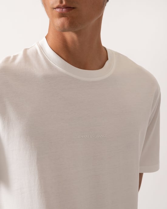Regular Fit T-Shirt in Ivory - Image 3
