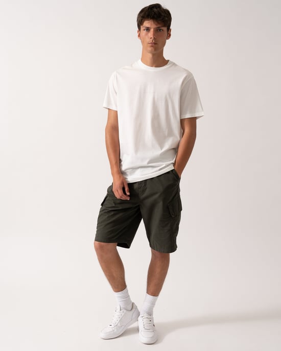 Regular Fit T-Shirt in Ivory - Image 4