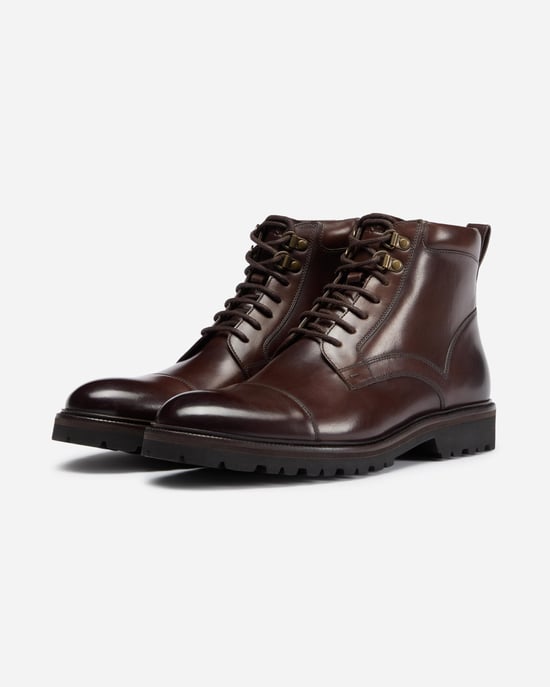Runcorn Boots in Dark Brown - Image 2