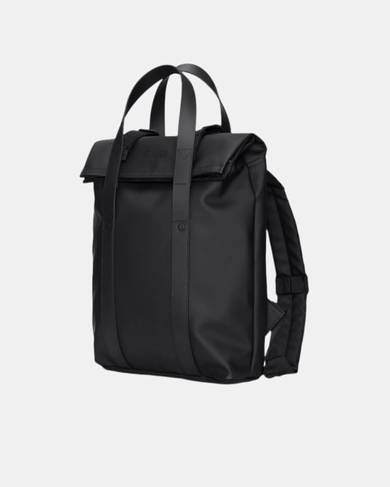 2 Way Tote Backpack Mini Mini Backpack in Black - Image 1