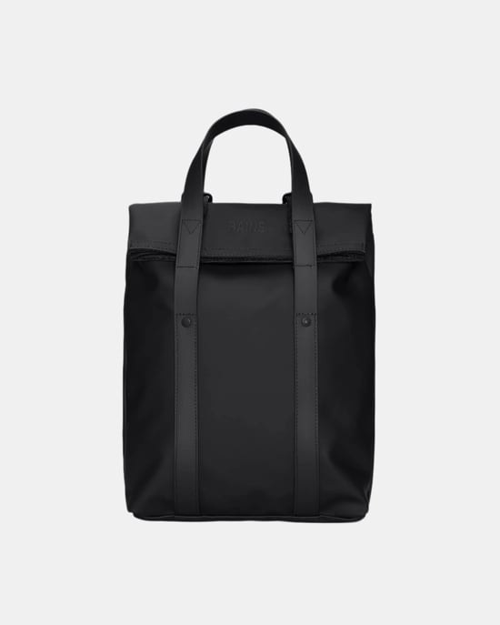 2 Way Tote Backpack Mini Mini Backpack in Black - Image 2
