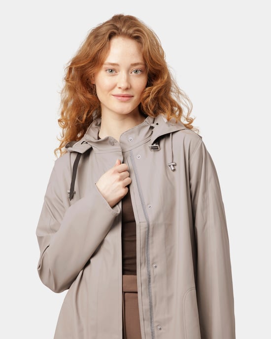 Raincoat in Nude - Image 4