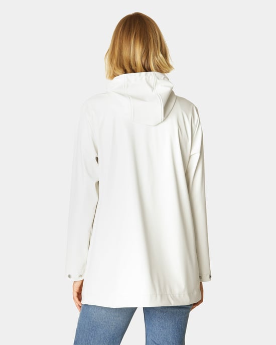 Short Raincoat in Light Grey - Image 3