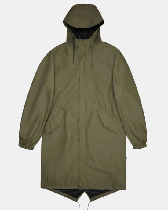 Fishtail Parka in Dark Green - Image 3