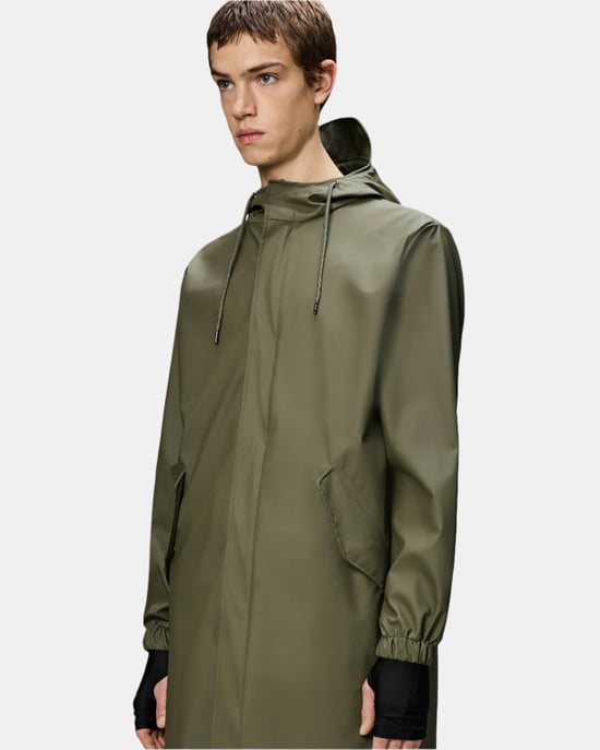 Fishtail Parka in Dark Green - Image 4