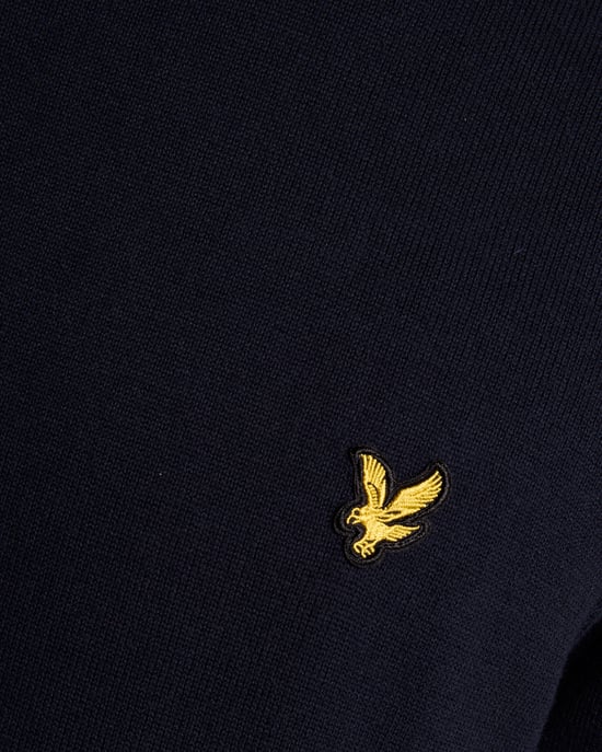 Crew Neck Jumper in Dark Blue - Image 5