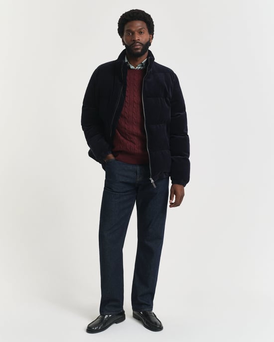 Crew Neck Jumper in Dark Red - Image 4