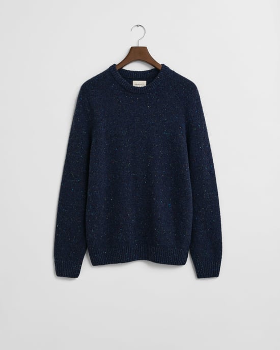 Crew Neck Jumper in Dark Blue - Image 3