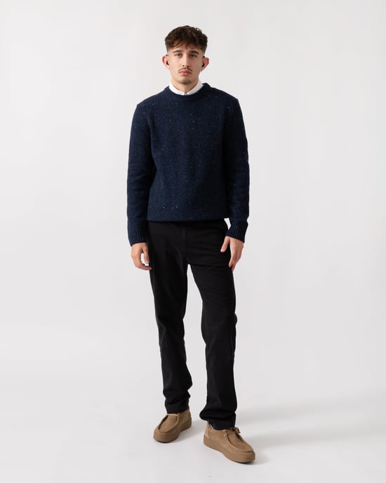 Crew Neck Jumper in Dark Blue - Image 4