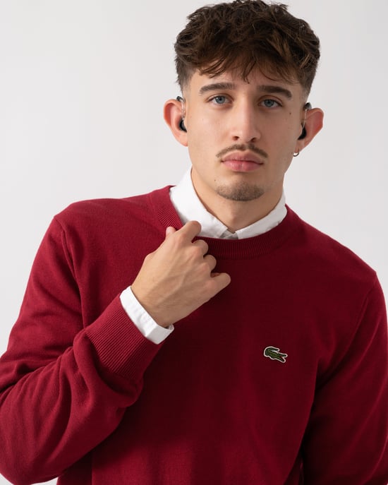 Sweater in Dark Red - Image 4