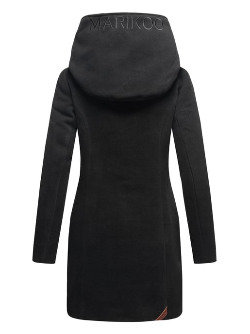 Marikoo women’s winter coat with hood and fitted silhouette - Image 6