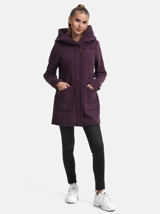 Marikoo dames wintermantel met capuchon en getailleerd model - Image 2