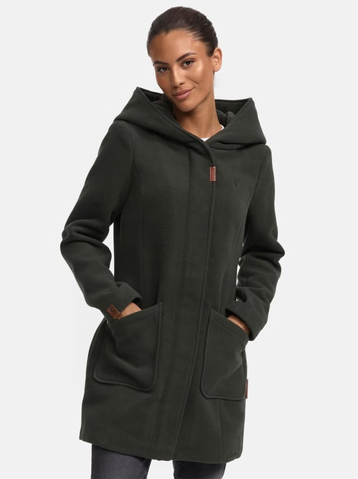 Marikoo dames wintermantel met capuchon en getailleerd model - Image 2
