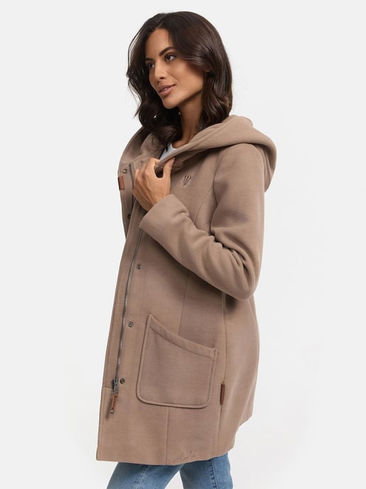 Marikoo dames wintermantel met capuchon en getailleerd model - Image 2