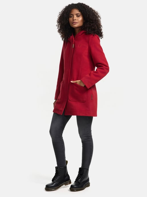 Marikoo dames wintermantel met capuchon en getailleerd model - Image 2