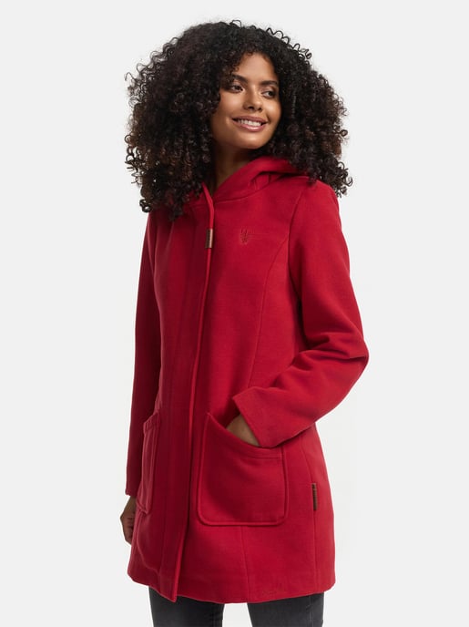 Marikoo dames wintermantel met capuchon en getailleerd model - Image 3