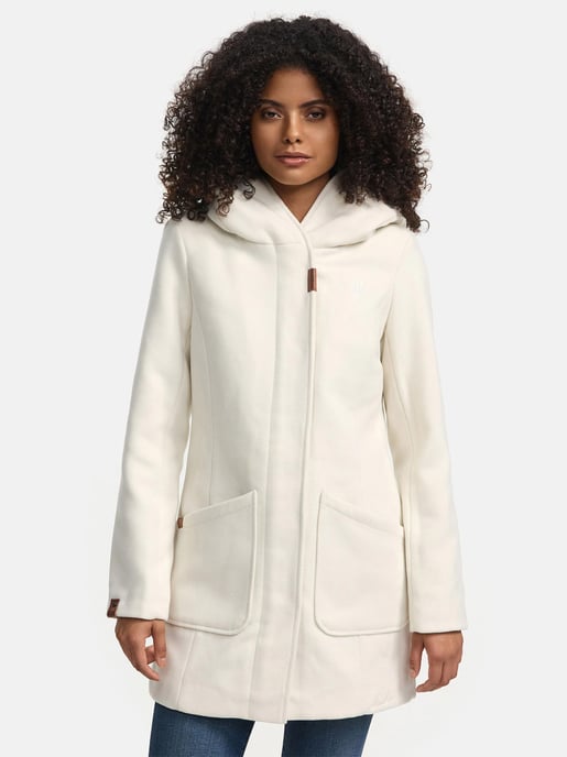 Marikoo dames wintermantel met capuchon en getailleerd model - Image 2