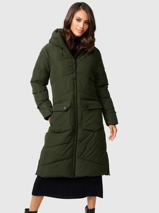Marikoo Tomomii dames winterjas – lang, warm & met capuchon - Image 6