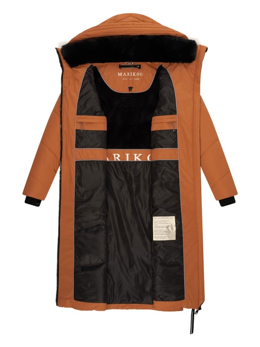 Marikoo Nadaree dames winterjas – lang, warm & met capuchon - Image 5