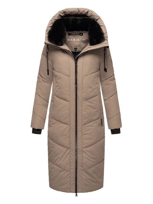 Marikoo Nadaree dames winterjas – lang, warm & met capuchon - Image 1