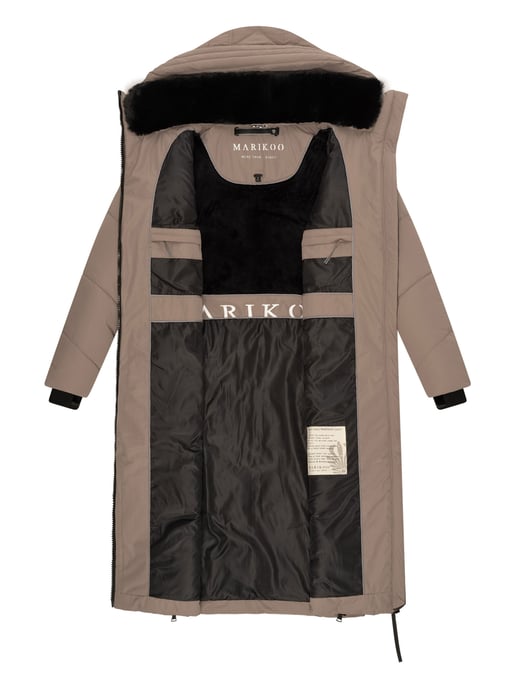 Marikoo Nadaree dames winterjas – lang, warm & met capuchon - Image 5