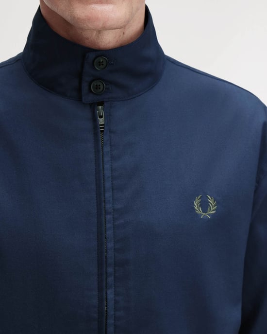 Harrington Jacket in Dark Blue - Image 4