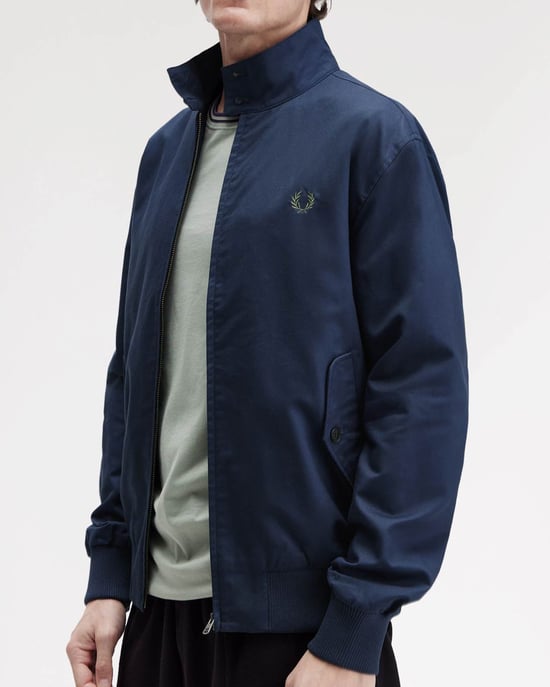 Harrington Jacket in Dark Blue - Image 6